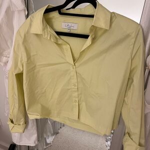 L’academie Yellow Button Down size S